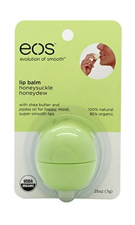 Eos lip balm price at walmart EOS Lip Balm Ingredients The company says that EOS lip balms are 95 % organic, hypoallergenic, % natural, paraben and petrolatum free. They are packed with antioxidant-rich vitamin E, soothing shea butter and jojoba oil which helps to keep your lips soft and “sensationally smooth”.