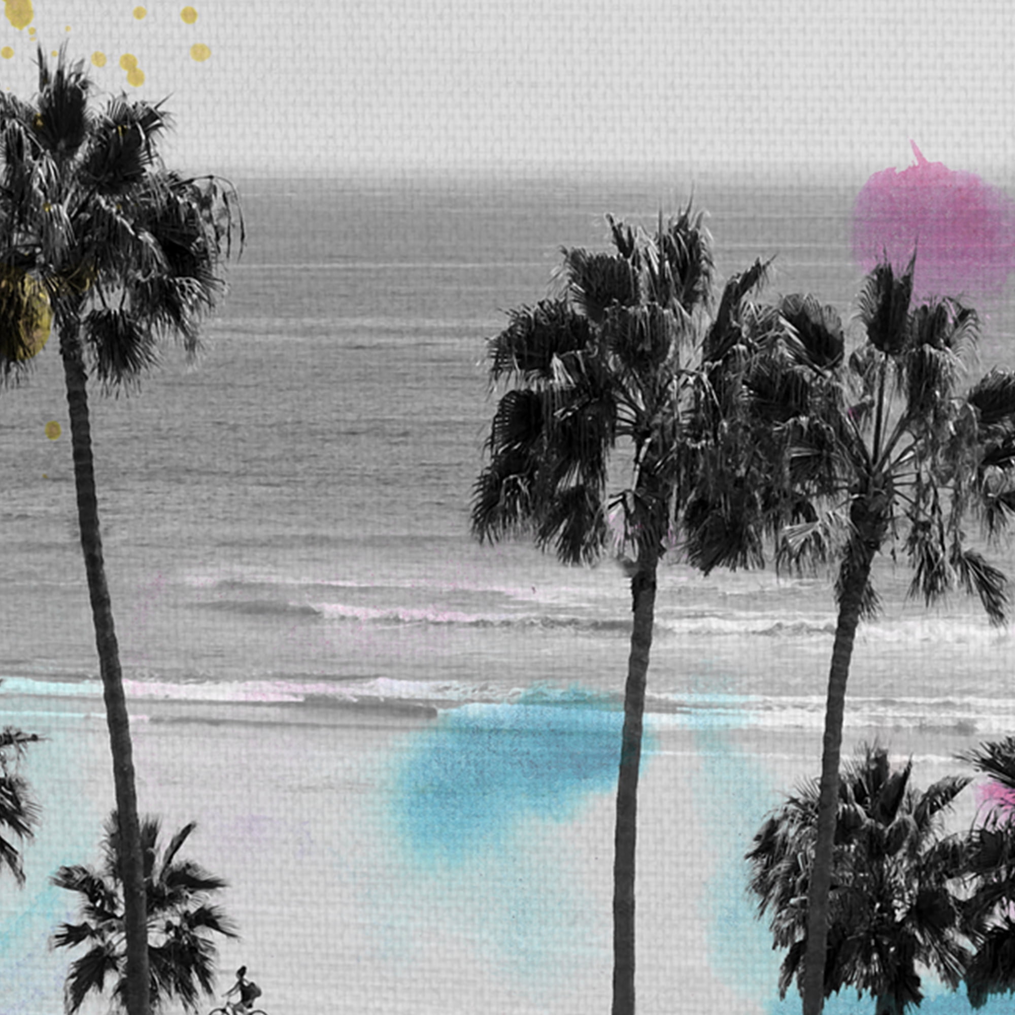 Wanderlust by Chuck Brody Colorful Palm Tree Photo Canvas Art