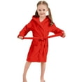 thumbnail image 2 of LWNYDPLSD 3t Girls Pajamas Baby Wash Clothes Soft Newborn Baby Girl Long Sleeve Onesies Pijama Christmas Robe and Slipper Set Pijamas Para Familia, Red 18-24 Months, 2 of 9
