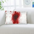 thumbnail image 5 of Hidden Zipper Pillowcases Red Splatter Pattern Lumbar Pillow Case Decorative Pillow Cases Bed Cushion Covers 14"x20", 5 of 7