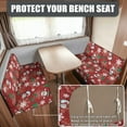 thumbnail image 2 of FOR U DESIGNS Snowman Christmas Tree Print RV Dinette Cushion Covers 2 Pieces Scratch-resistant Camper Seat Covers Dinette Booth Christmas RV Couch Cover Loveseat Sofa Chair Cover, 2 of 7
