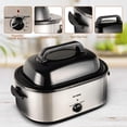 thumbnail image 4 of CozyHom 22 QT Turkey Electric Roaster Oven With Self-Basting Lid Removable Insert Pot | Perfect For Family Gatherings, Silver, 4 of 9