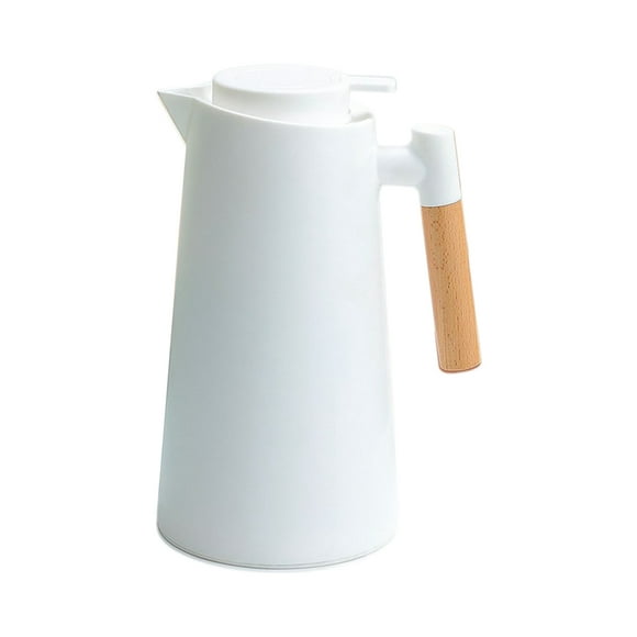 Cafetera aislada de 1 litro, cafetera de doble vacío Tomshoo Blanco