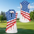 thumbnail image 5 of Aplkyhs 250th Anniversary Matching Couple Sport Shirts Patriotic Star Quarter Zip Golf Tennis Tank Top Women's Matching Hawaiian Golf Shirt for Couple Racerback Design, 5 of 6