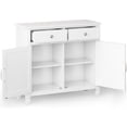 thumbnail image 3 of Connaught Armoire de Rangement d'Entrée Traditionnelle en Bois Massif de 40 Pouces de Large, Blanc, 3 of 7