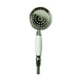 thumbnail image 3 of Renovators Supply Manufacturing Handheld Telephone Shower Head Set with Bathroom Sink Faucet, 58-Inch Chrome Flexible Hose, Bathroom Tap Attachment for Bathtubs and Utility Use, 3 of 10