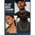 thumbnail image 3 of PROSTEEL Mens Chain Stainless Steel Round Link Chain Silver Necklaces 6mm Non-tarnish Hypoallergenic Birthday Valentines Father Day Jewelry Gift for Dad Husband 28 Inch, 3 of 8