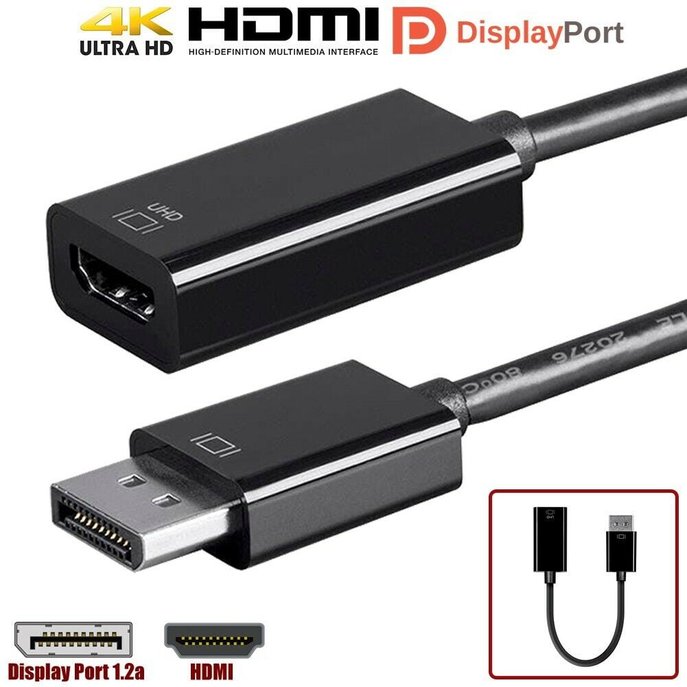 DisplayPort DP 1.2a Male to HDMI Female Active Adapter Cable UHD 4K