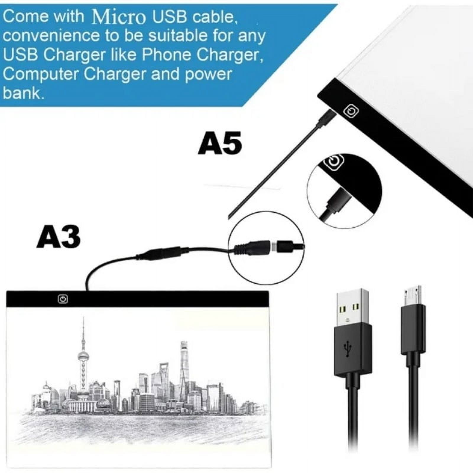 A3 Painting Light Pad Tracing White LED Artcraft Light Box Bright Pad for Sketching, Diamond Painting