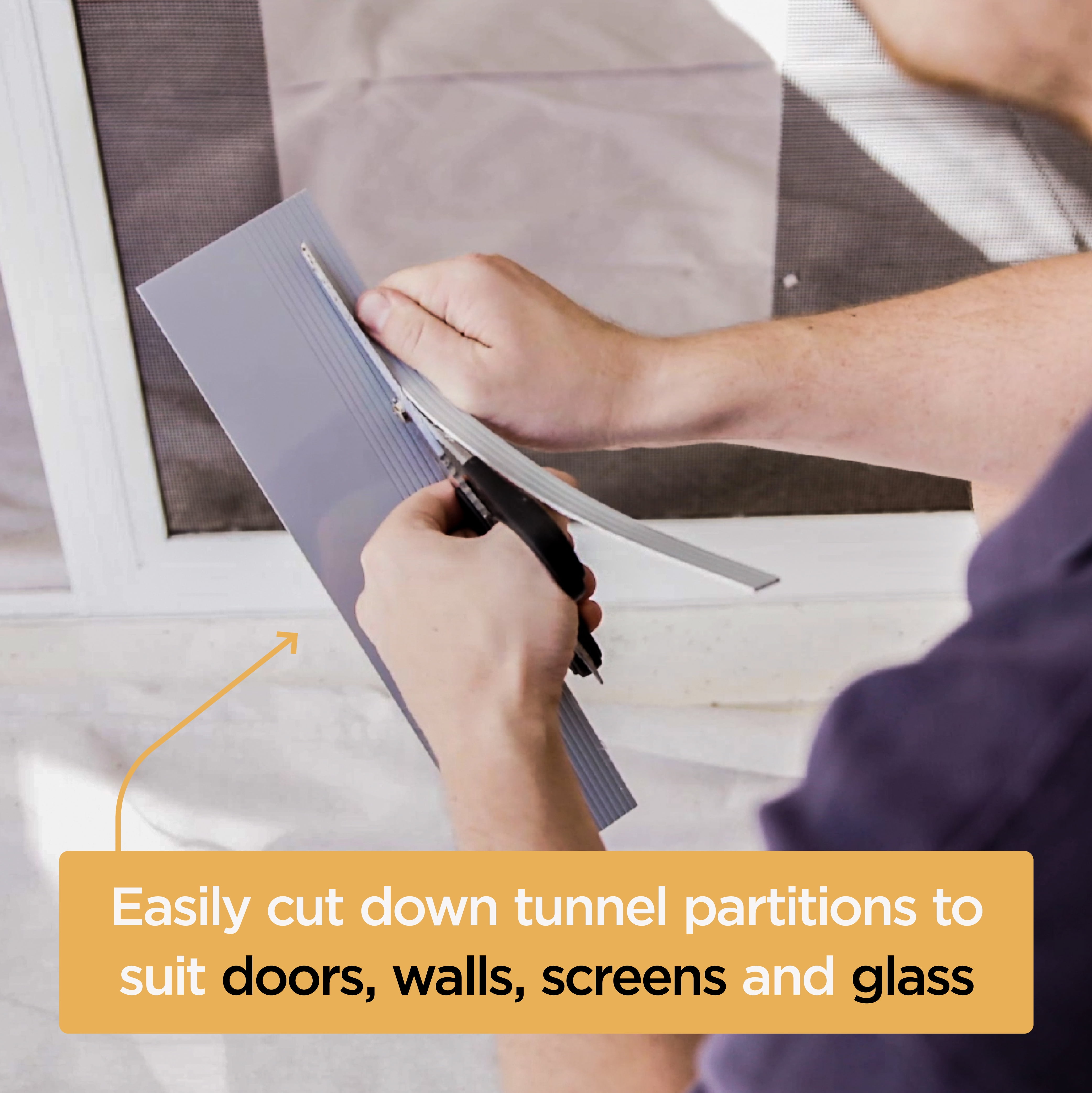 Black Med Pet Door for Screens, Doors & Walls up to 2.76" Thick, for Dogs and Cats up to 42 lbs