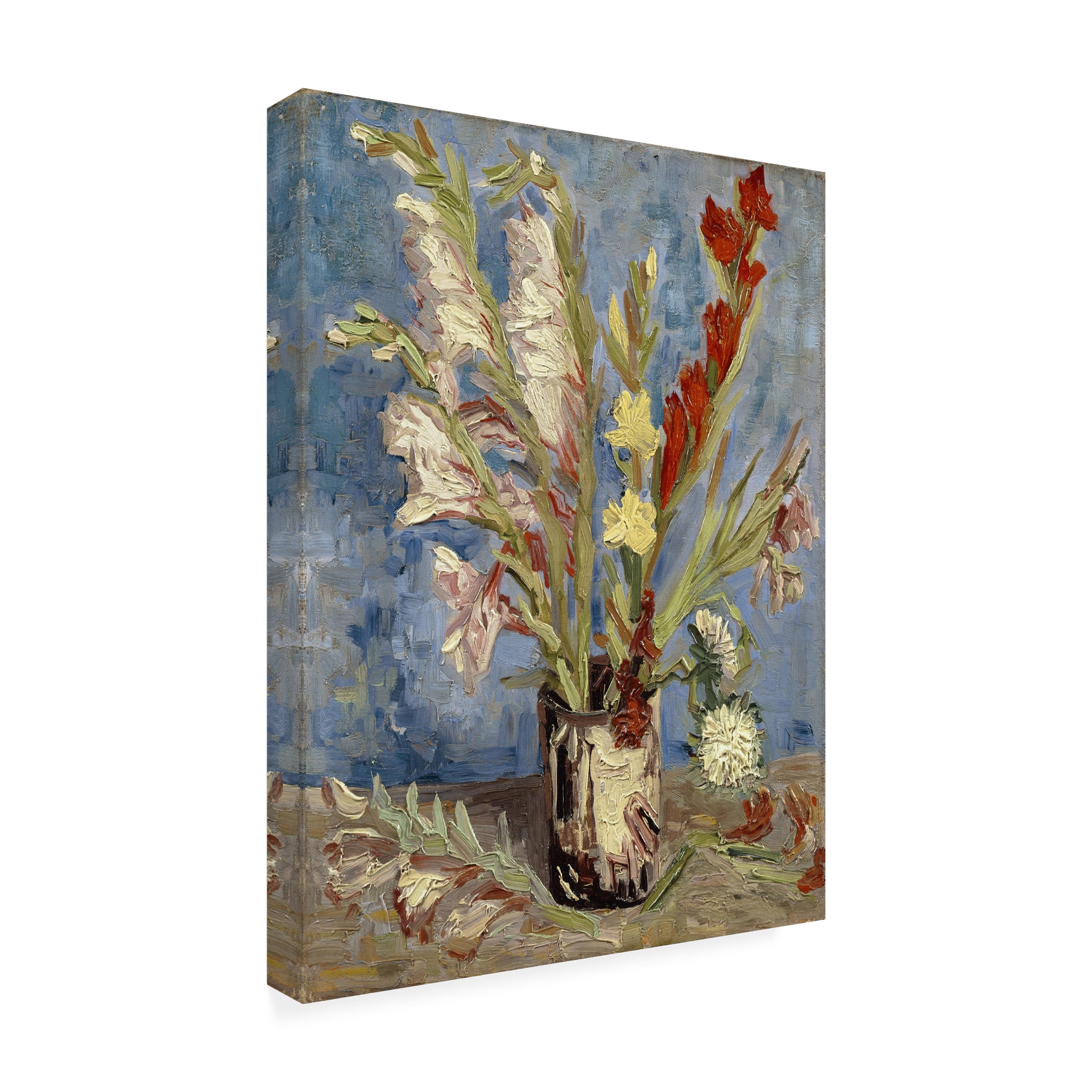 Van Gogh 'Vase With Gladioli And China Asters' Canvas Art