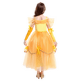 thumbnail image 6 of IBTOM CASTLE Belle Costume Girls Princess Fancy Dress up Cosplay Party Outfit Halloween Carnival Birthday Flower Dresses Long Maxi Dance Prom Ball Gown Clothes for Photo Shoot, 6 of 8