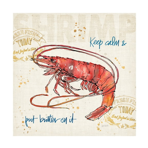 Anne Tavoletti 'Coastal Catch IV' Canvas Art