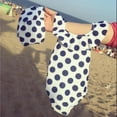 thumbnail image 2 of Prettyui Baby Girl Swimsuit Sleeveless Dot Print One Piece Dress Swimsuit Present The Same Swimming Cap, 2 of 6