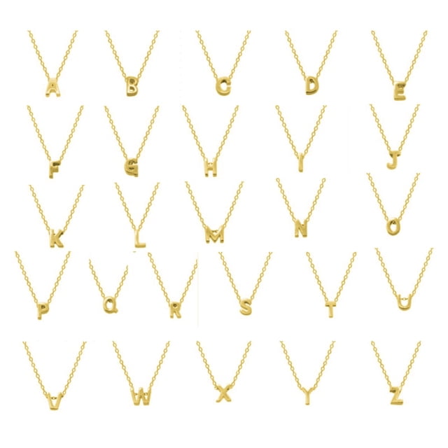 CANNER AZ 26 letras collar 925 collar de plata esterlina para mujeres 2022 oro 18k joyería cadena gargantilla collar Collares regalos Tan Jianjun unisex