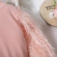 thumbnail image 6 of Sngxgn Toddler Girl Fall Winter Outfits Puff Sleeve Tops Skirt Set Kids Fashion Clothes(Pink,110), 6 of 9