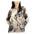 thumbnail image 3 of ALFANI Womens Beige Pocketed Printed Long Sleeve Mandarin Collar Top Size: XL, 3 of 4