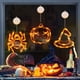 thumbnail image 2 of Lámpara de luz de ventana de Halloween con ventosa, decoraciones de Halloween, calabaza naranja, fantasma, murciélago, funciona con pilas, nueva, 2 of 4