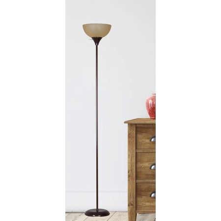 Mainstays 71 Inch Floor Lamp Brown, What Floor Lamp Gives Off The Most Light