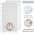 thumbnail image 2 of Dreamtimes Cute Baby Hedgehog for Children Luxury 2-Pack Soft Highly Absorbent Fluffy Guest Decor Hand Towels, Multipurpose for Bathroom, Hotel, Gym and Spa (14" x 28",White), 2 of 5