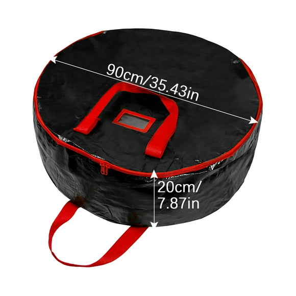 DPTALR 90CM Round Single-layer Cover Waterproof Storage Bag Christmas Wreath Storage Bag