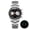 AD2539 Black face white eyes, variant on Men's Watch, Classic 37mm Stainless Steel Chronograph for Everyday Wear, 100m Waterproof Analog Quartz Dive Watch