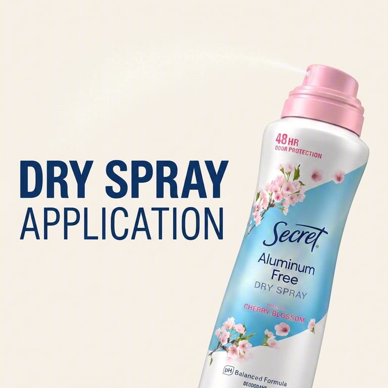 Secret Dry Spray Aluminum Free Deodorant, Cherry Blossom photo 5