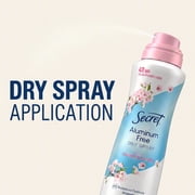 Secret Dry Spray Deodorant, Aluminum Free, Cherry Blossom, 4.1 oz