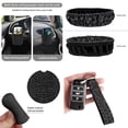 thumbnail image 6 of HUISEFOR Black Leopard Print Car Seat Covers Full Set for Women Men, 15 Pcs Fashion Steering Wheel Cover Belt Cover Car Trash Can Air Vent Storage Bag Car Coasters Keychain, 6 of 7
