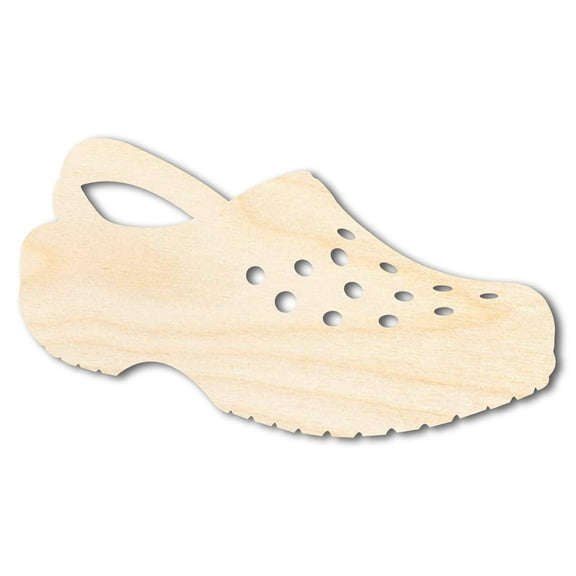 Unfinished Wood Clog Shoe Shape 20" / 1/4"