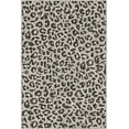 thumbnail image 3 of Unique Loom Safari Collection Leopard Animal Print Transitional Indoor and Outdoor Flatweave Area Rug, 4 x 6 Feet, Black/Light Gray, 3 of 5