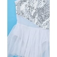 thumbnail image 5 of iiniim Kids Girls' Halter Sequined Lyrical Dance Tutu Dress Irregular Latin Ballet Dancewear, 5 of 7