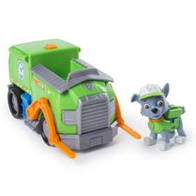 PAW Patrol Ultimate Rescue - Rocky's Ultimate Rescue Recycling Truck with  Moving Crane and Flip-open Ramp, for Ages 3 and Up