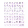 thumbnail image 1 of pitrice 6 Colors Nails Stickers Manicure Paste Flowers Nail Art Sticker Decal 3D Decorations, 1 of 1