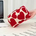 thumbnail image 4 of Heart Shaped Makeup Bag Lovely Cosmetic Bag Large Capacity Toiletry Bag Drawstring Storage Bag Travel Wash Bag for Woman Multicolor, 4 of 4