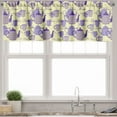 thumbnail image 3 of Ambesonne Tea Party Valance & Curtain, Striped Teapots Cups, 55"x36", Pale Yellow Lavender, 3 of 7