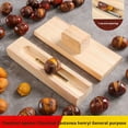 thumbnail image 3 of Wooden Chestnuts Opener, Chestnut Cutter Tool, Handheld Nut Crackers Tool, Kitchen Chestnut Shell Remover, Easy Nut Opener Tools, Multifunctional Open Clip Manual Peeling, 3 of 9