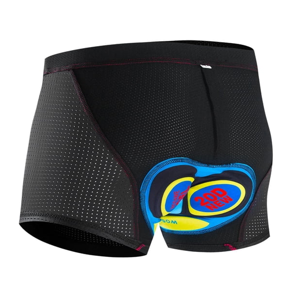Pantalones cortos de ciclismo acolchados para hombre, forro de bicicleta transpirable para , acolchado 5D para hombre Azul Zulema Pantalones cortos de ciclismo para hombre