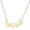 Rose Gold, variant on HIJONES Music Note Necklace for Women Stainless Steel Pendant Jewelry Chain Silver