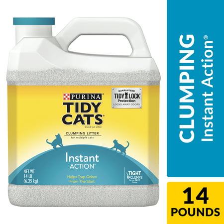 Purina Tidy Cats Clumping Cat Litter, Instant Action Multi Cat Litter - 14 lb.