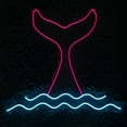 thumbnail image 2 of Handmadetneonsign Mermaid Tail Neon Sign, Mermaid Wall Art Decor, Kid Room Home Wall Decor, 2 of 5