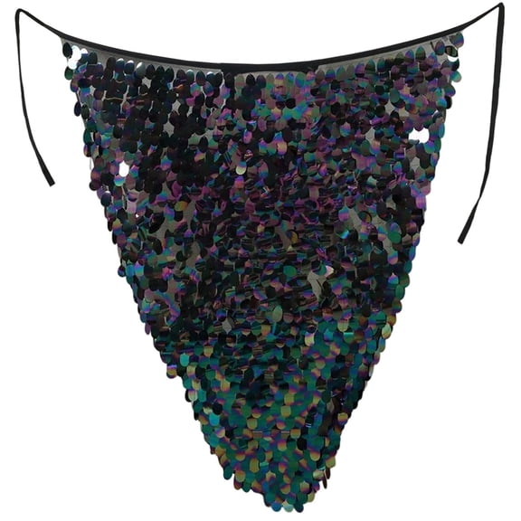 Shadoumai Sparkling Sequin Midi Skirt for Women Elegant Partywear with Glittering Embellishments