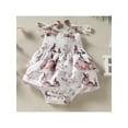 thumbnail image 3 of Kiapeise Easter Baby Girl Outfit Newborn Bunny Dress Bubble Romper Vintage Floral Onesie Cute Dresses, 3 of 8