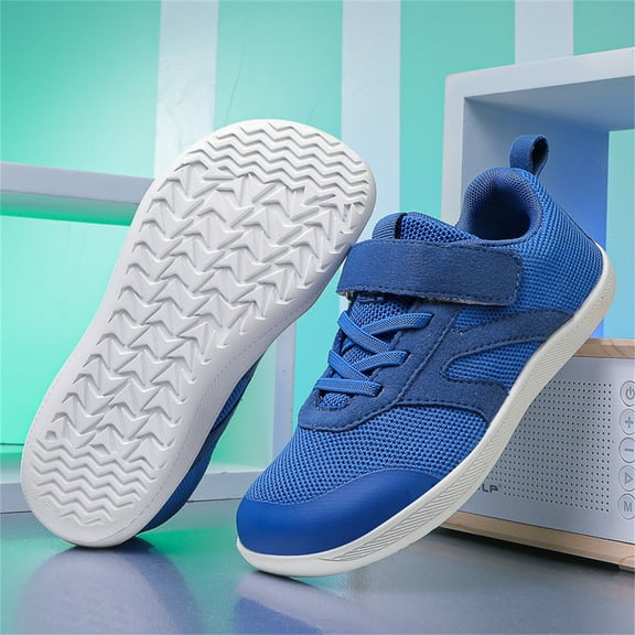 LIJCC Toddler Girls Boys Little Kid Wide Toe Box Shoes for Indoor Outdoor Barefoot The First Walking Shoes Minimalist Sneakers Breathable Lightweight Splay Naturally