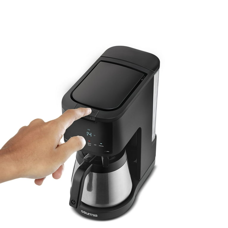 Gourmia 2-in-1 Single-Serve, K-Cup Pod Compatible + 12-Cup Coffee Maker, with Thermal Carafe