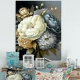 thumbnail image 2 of Designart White, Blue And Grey Peony Bouquet II Canvas Wall Art, 2 of 5