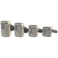thumbnail image 4 of 4 Piece Ceramic Canister Set With Wooden Spoons, Grey, 4 of 6