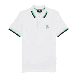 Psycho Bunny Men's Lambert Pique Polo Black/White B6K402Z1PC Psycho Bunny Men's Lambert Pique Polo Black/White B6K402Z1PC