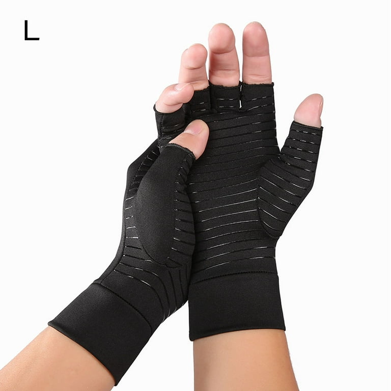 Travelwant Arthritis Hand Compression Gloves – Comfy Fit, Fingerless  Design, Breathable & Moisture Wicking Fabric – Alleviate Rheumatoid Pains 