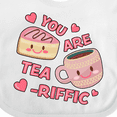 thumbnail image 4 of Inktastic Valentine You Are Tearrific with Cute Tea Cup and Pastry Girls Baby Bib, 4 of 4